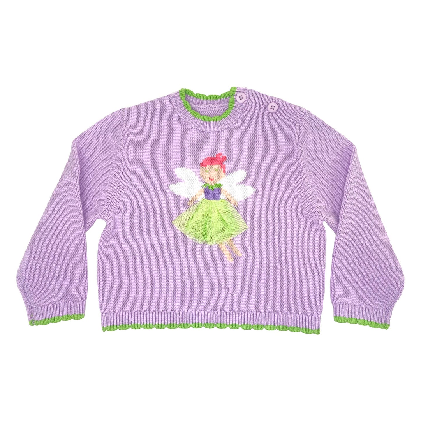 Fairy Intarsia Knit Sweater
