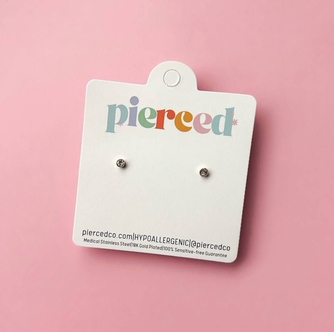 Tiny Diamond Stud Earrings