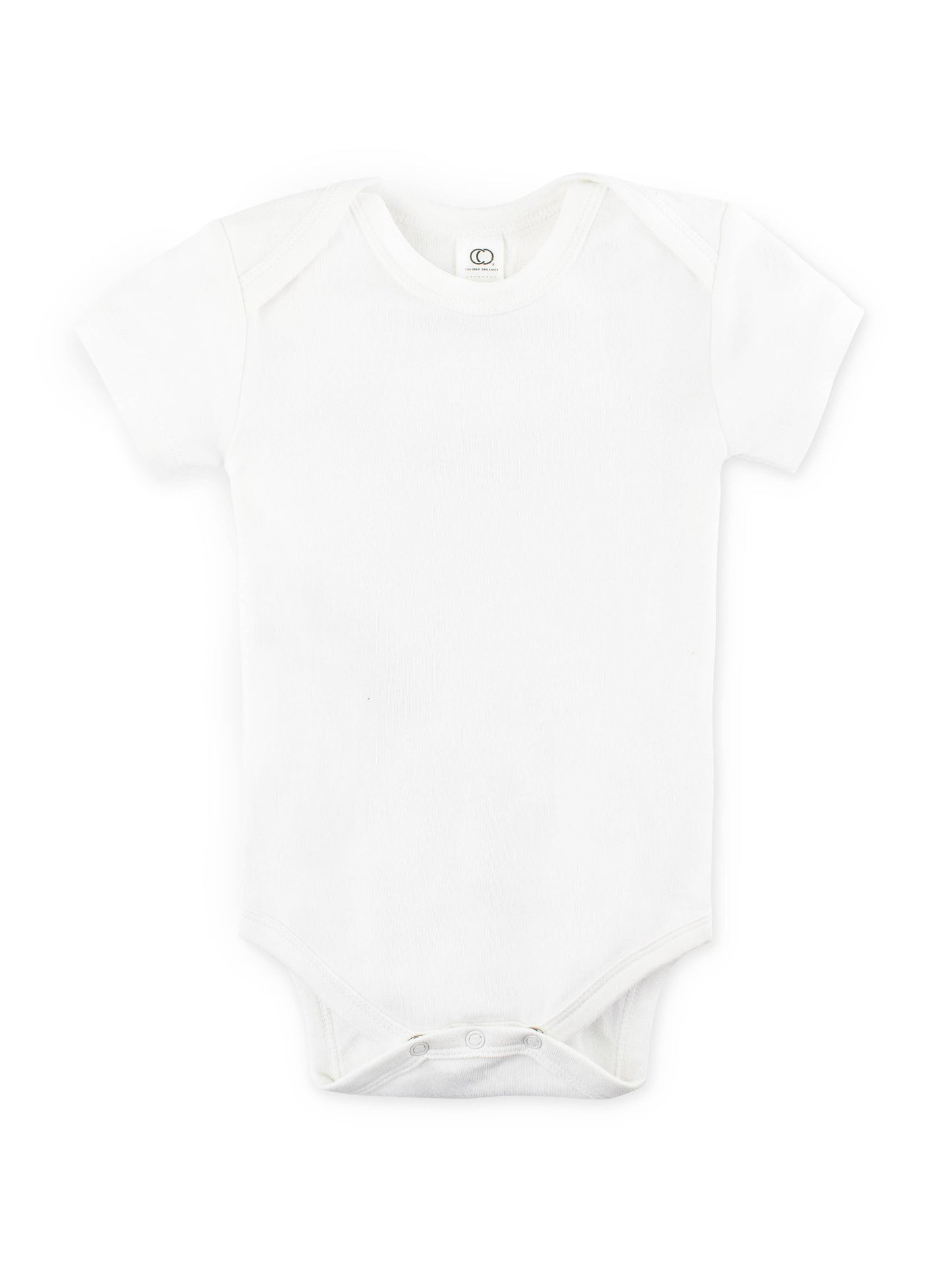 Colored Organics - Organic Baby Short Sleeve Classic Bodysuit - White
