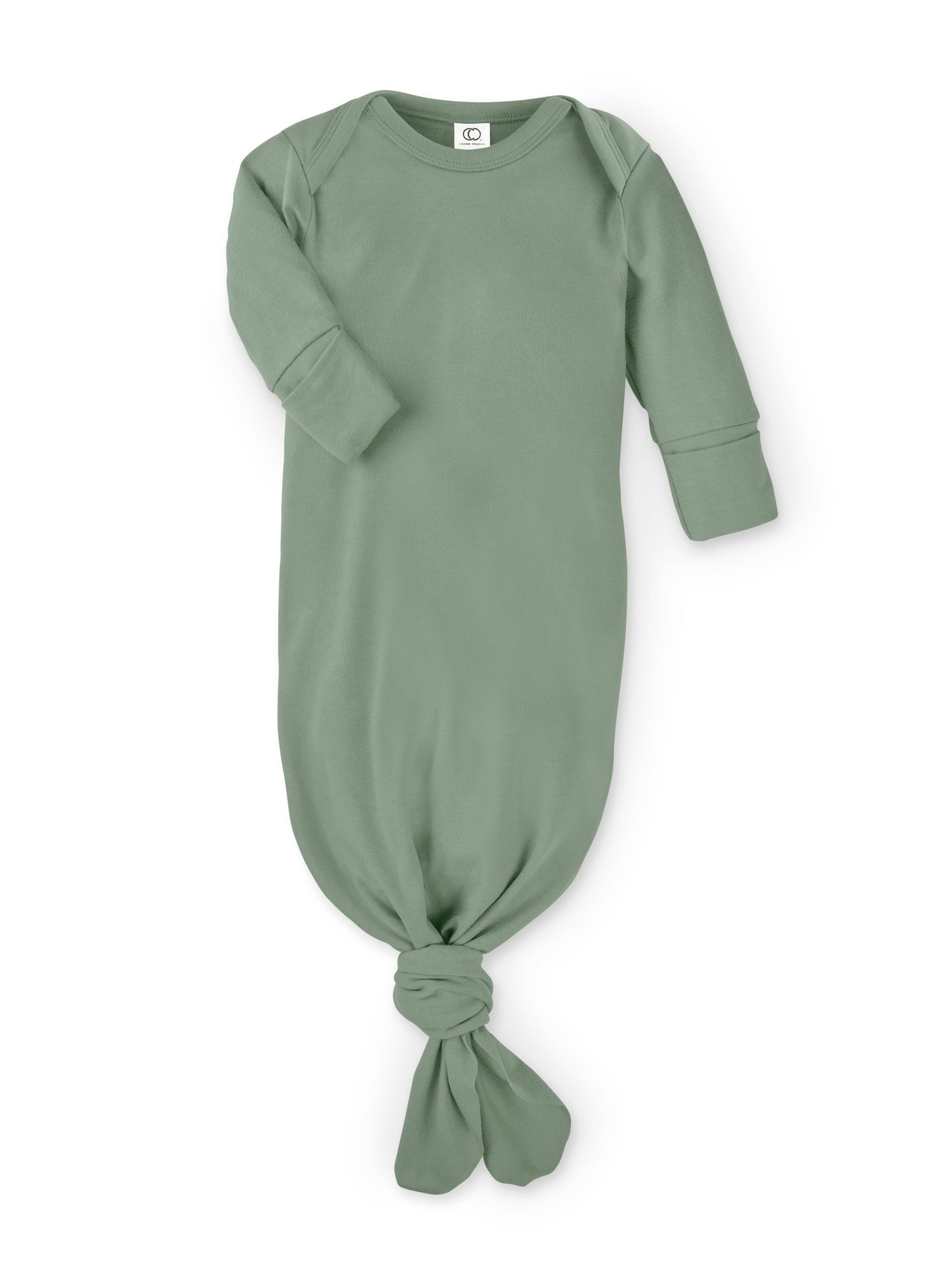 Colored Organics - Organic Newborn Infant Gown + Hat - Thyme