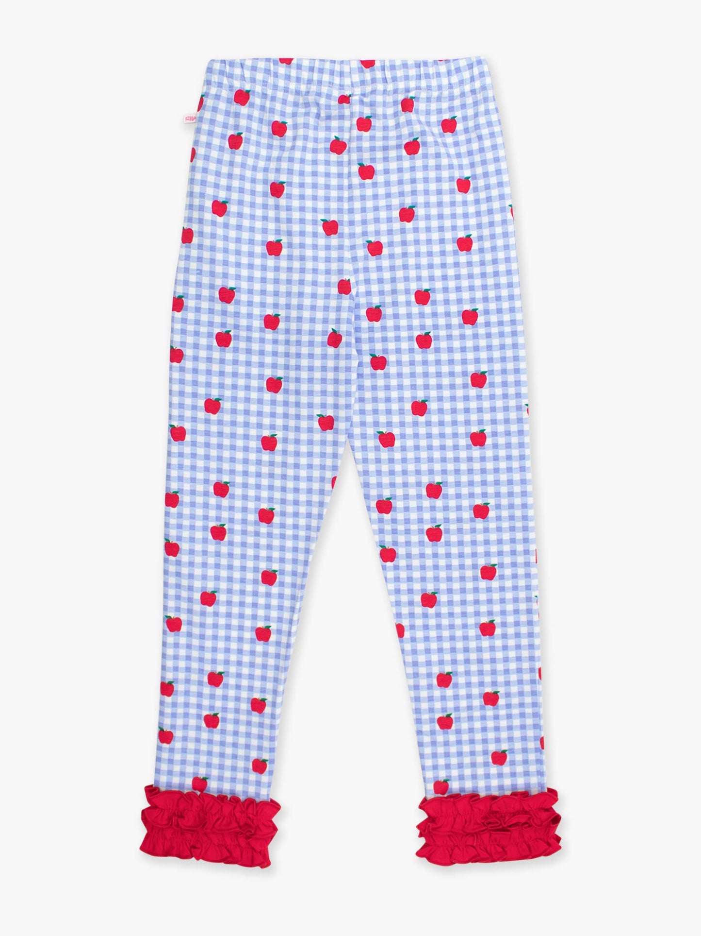 RuffleButts + RuggedButts - Girls Apple Orchard Gingham Classic Ruffle Leggings