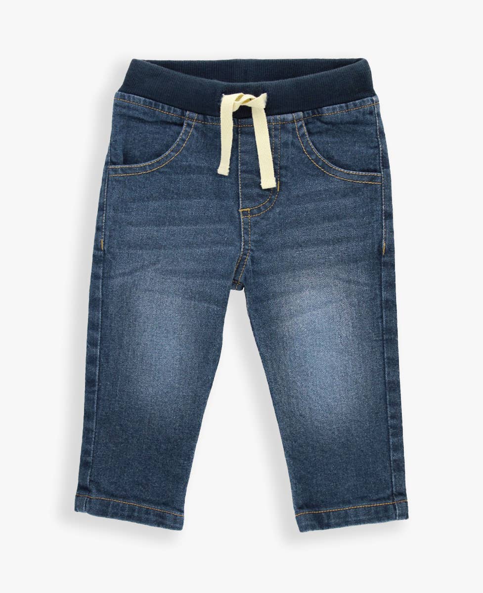 RuffleButts + RuggedButts - Boys Medium Wash Pull-on Jeans