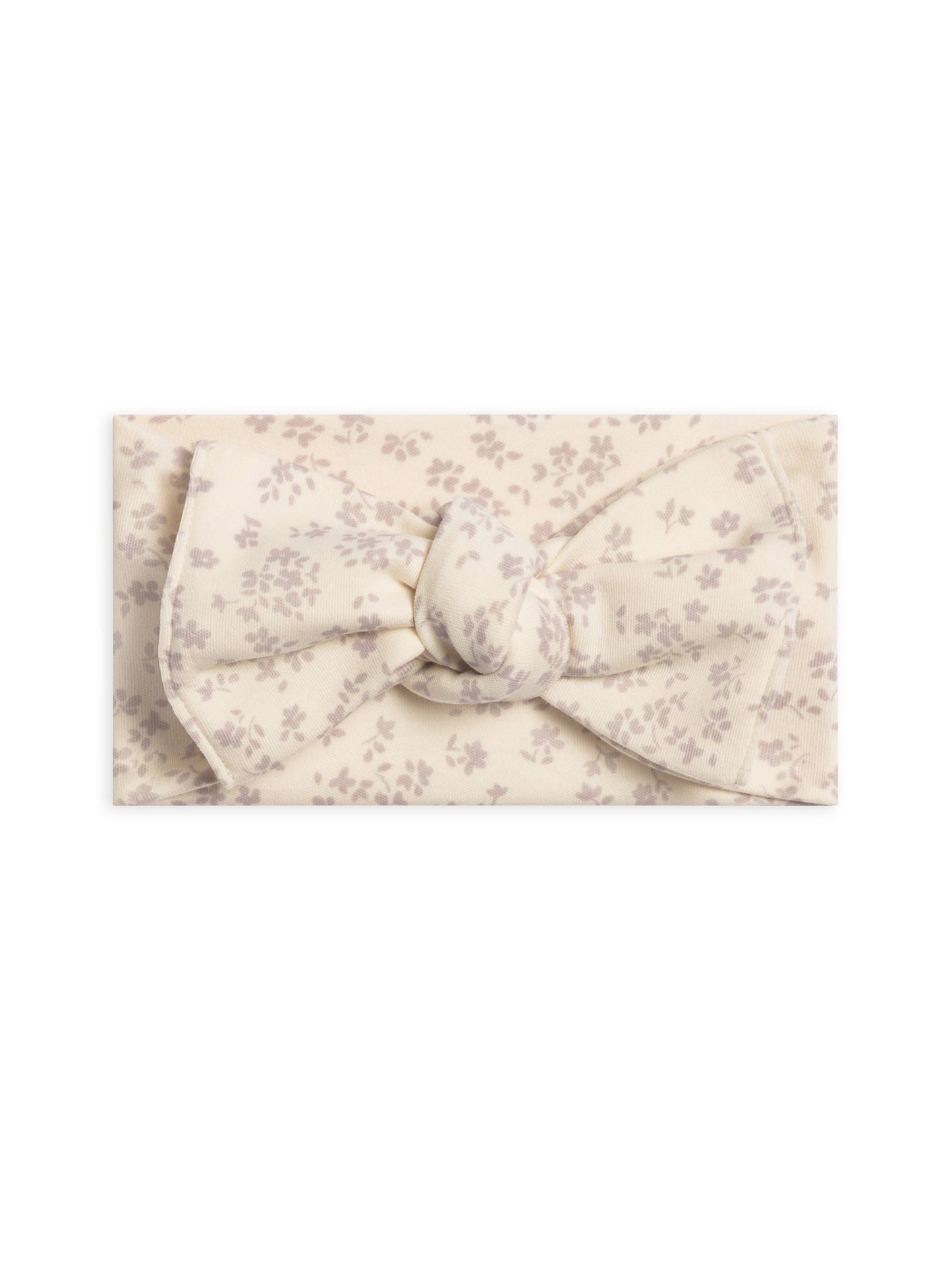 Colored Organics - Organic Baby Hattie Knot Bow Wrap - Maria Floral / Lilla