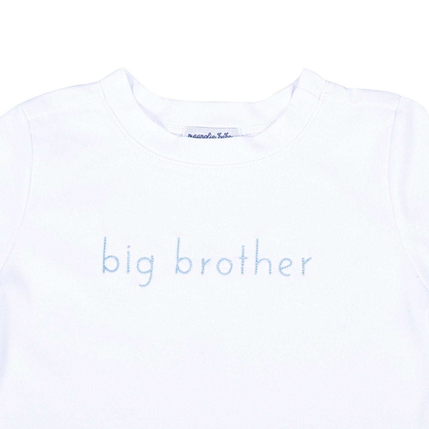 Magnolia Baby | Big Brother Embroidered T-Shirt