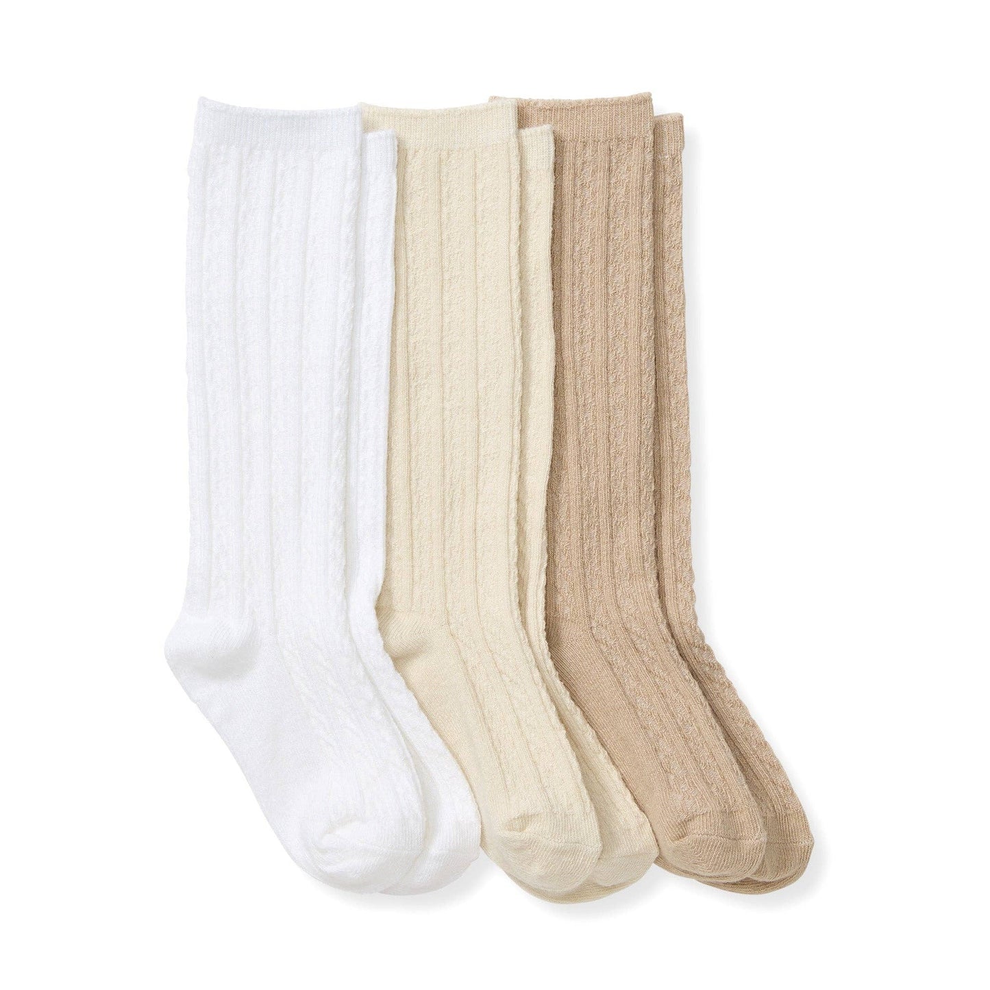 Burt's Bees Baby - Organic Cotton Cable Knit Knee High Socks 3 Pack