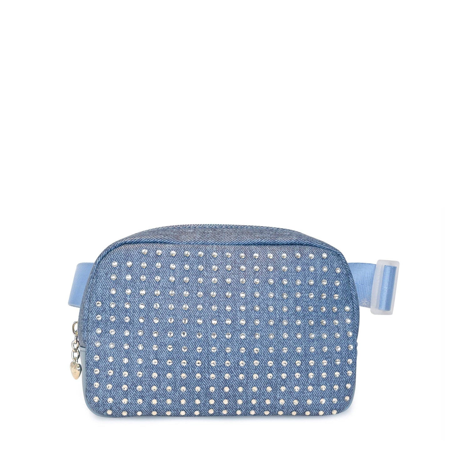 OMG Accessories - Rhinestones Denim Fanny Pack