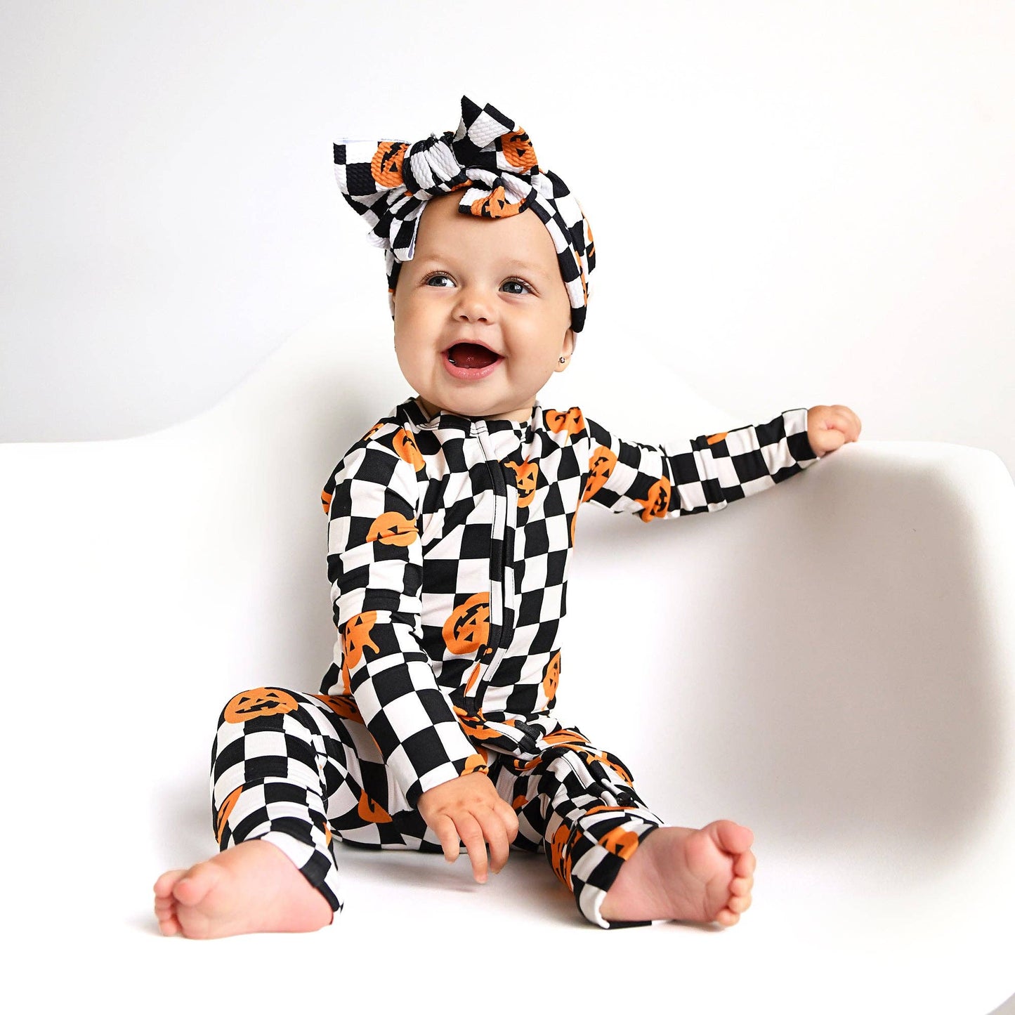 Merlin Pumpkin Zip Romper