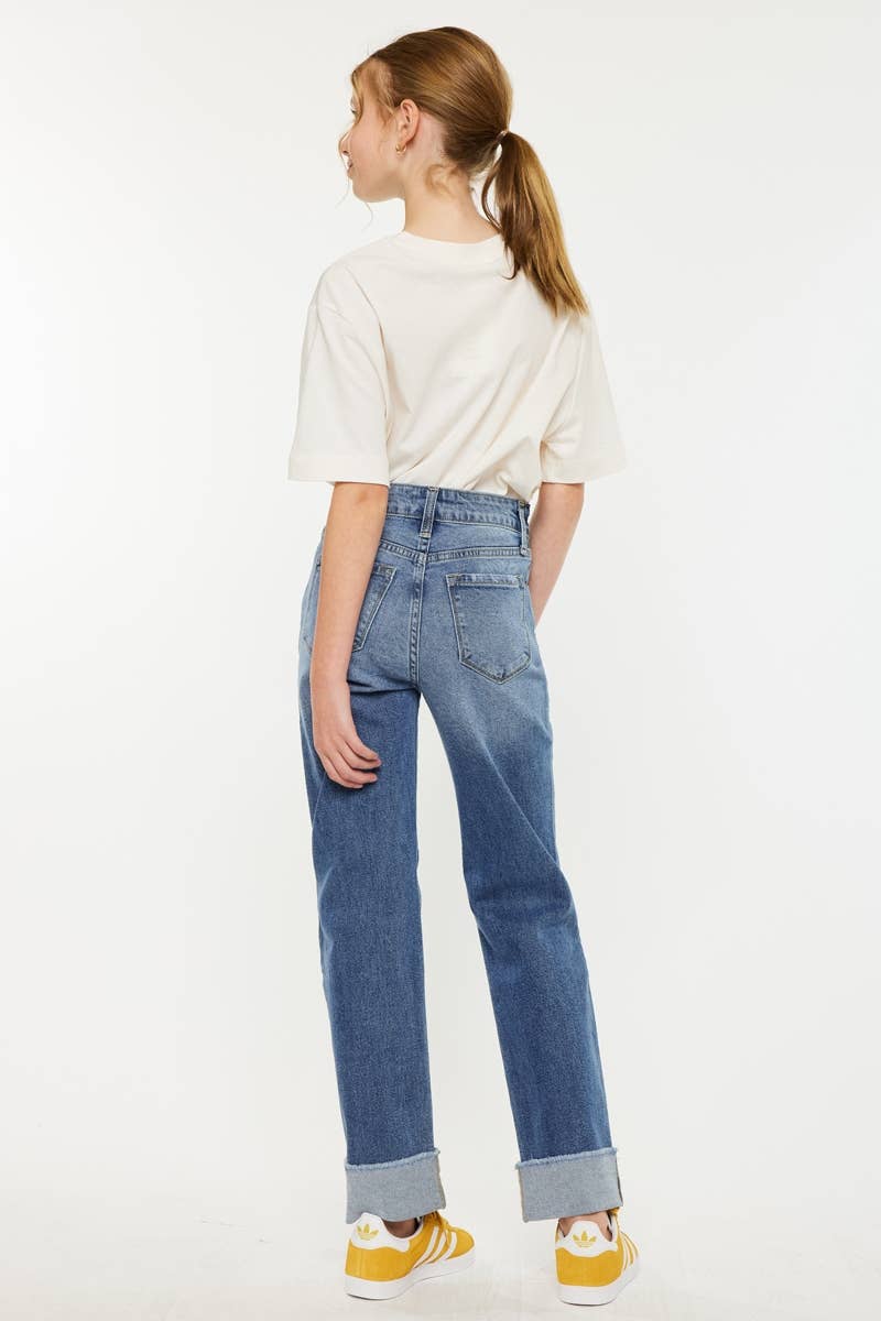 Kan Can USA - Nia High Rise Straight Jeans