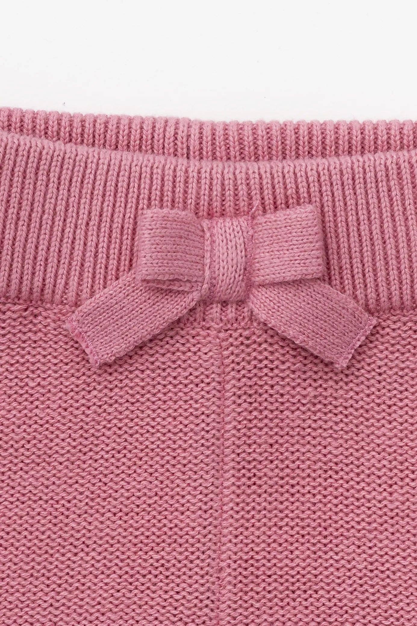 Baby Little Darling Knit Top + Bottom | Mauve Pink