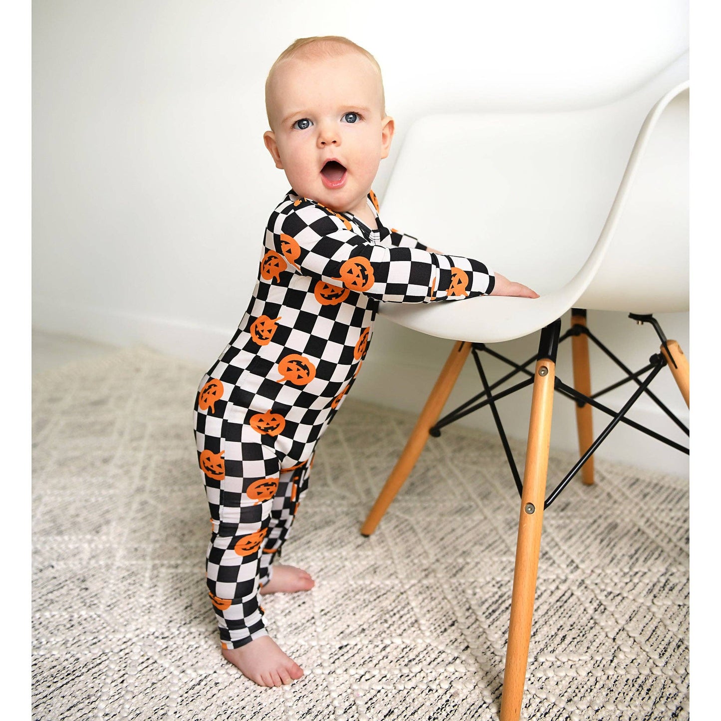 Merlin Pumpkin Zip Romper