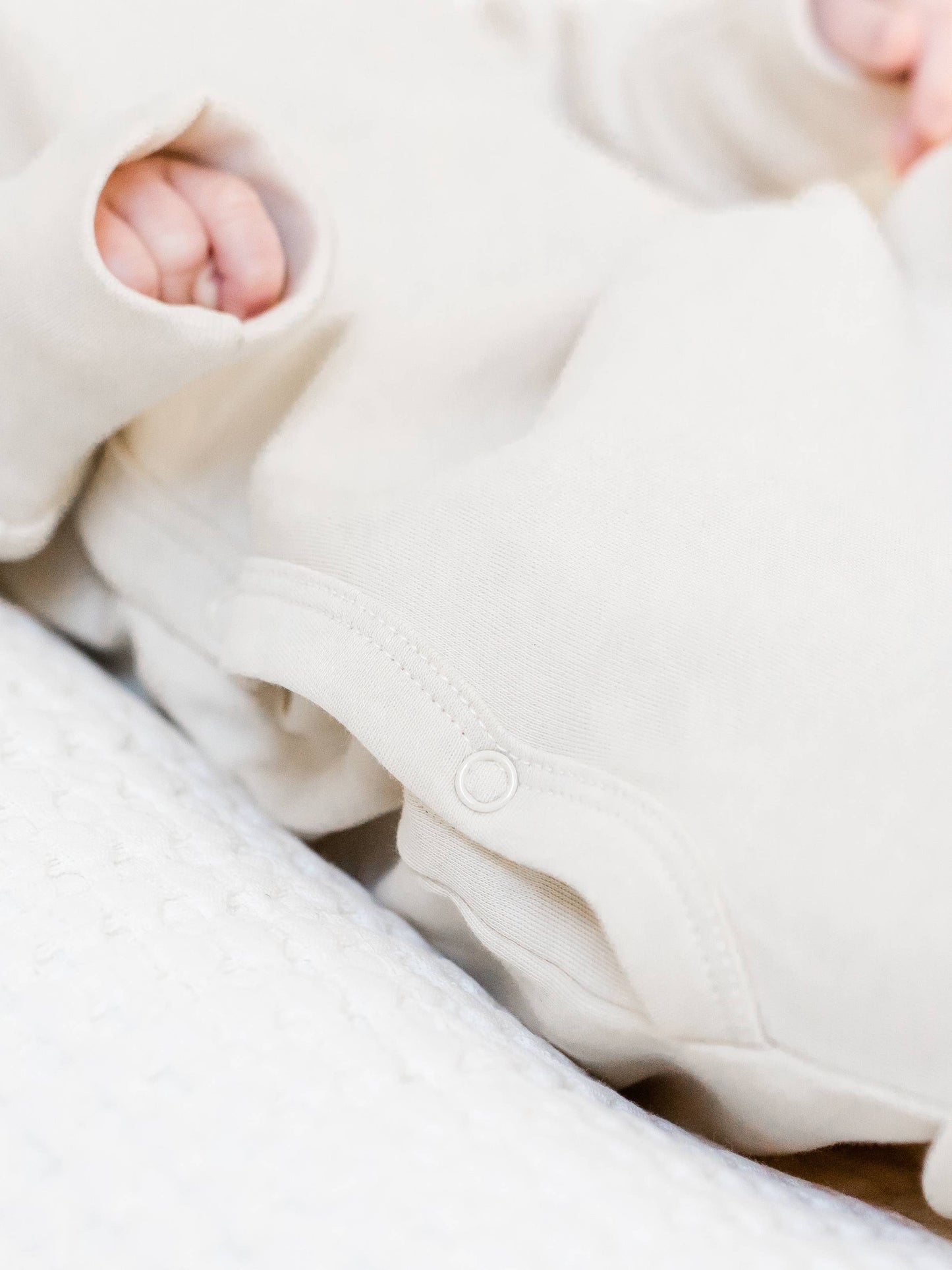 Colored Organics - Organic Newborn Indy Kimono Gown - Natural