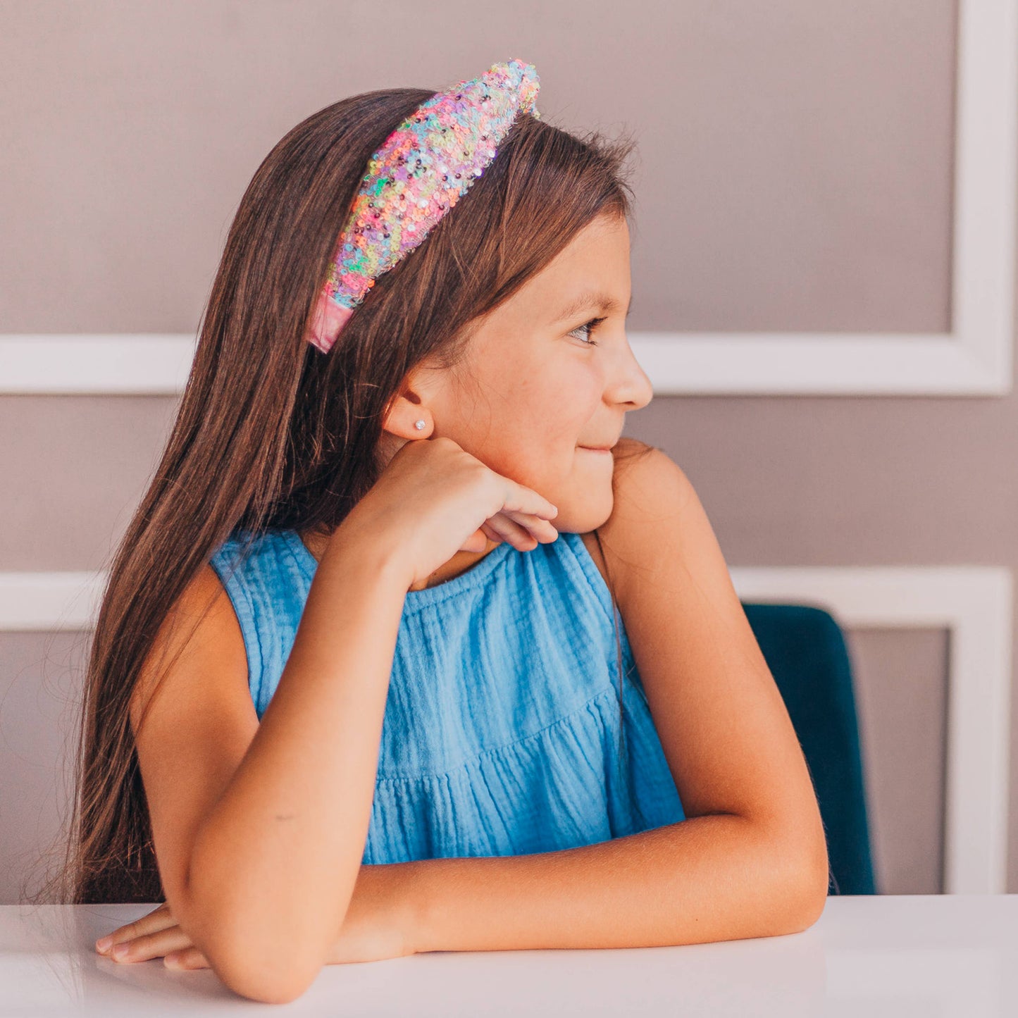 Confetti Sequin Knotted Headband