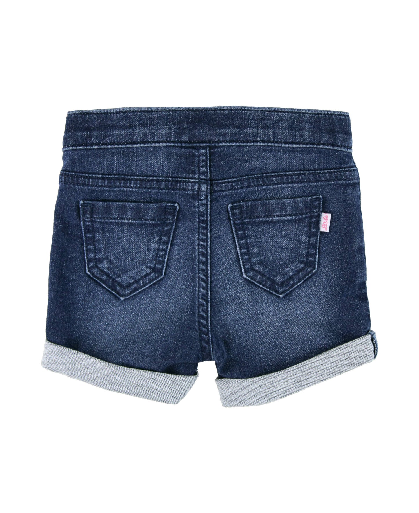 RuffleButts + RuggedButts - Girls Medium Wash Stretch Denim Shorts