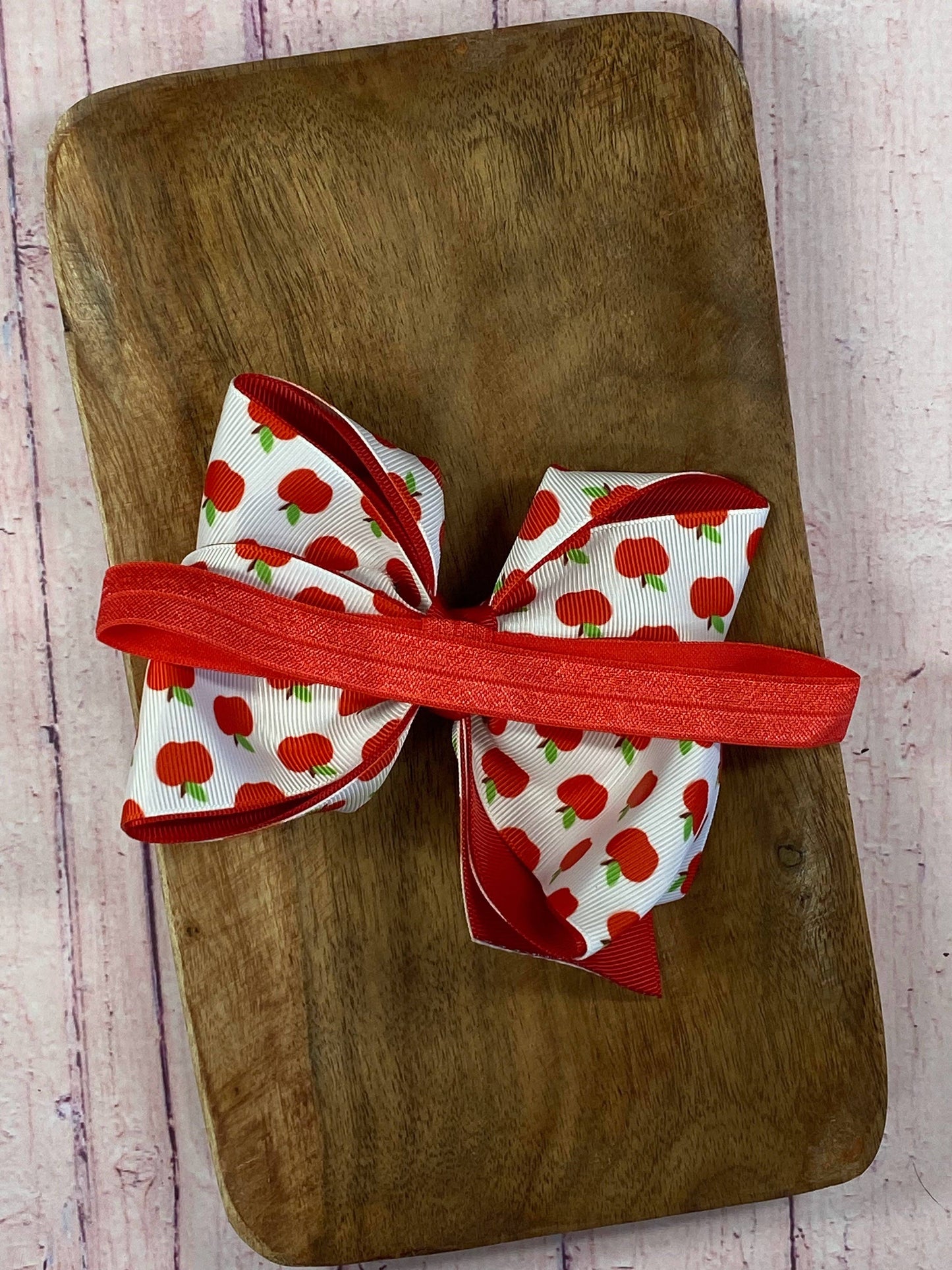 Classic Double Layer Apple Bow Headband