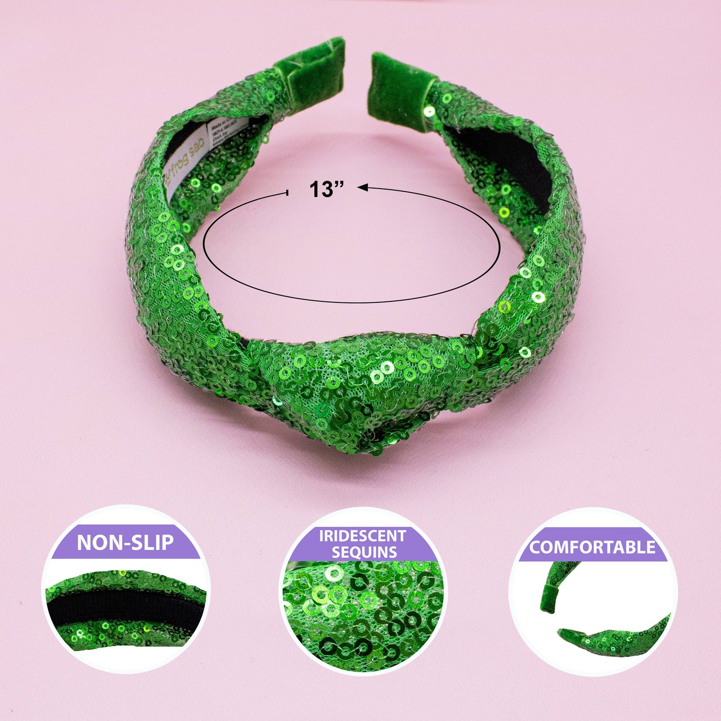 Sequin Knotted Headband