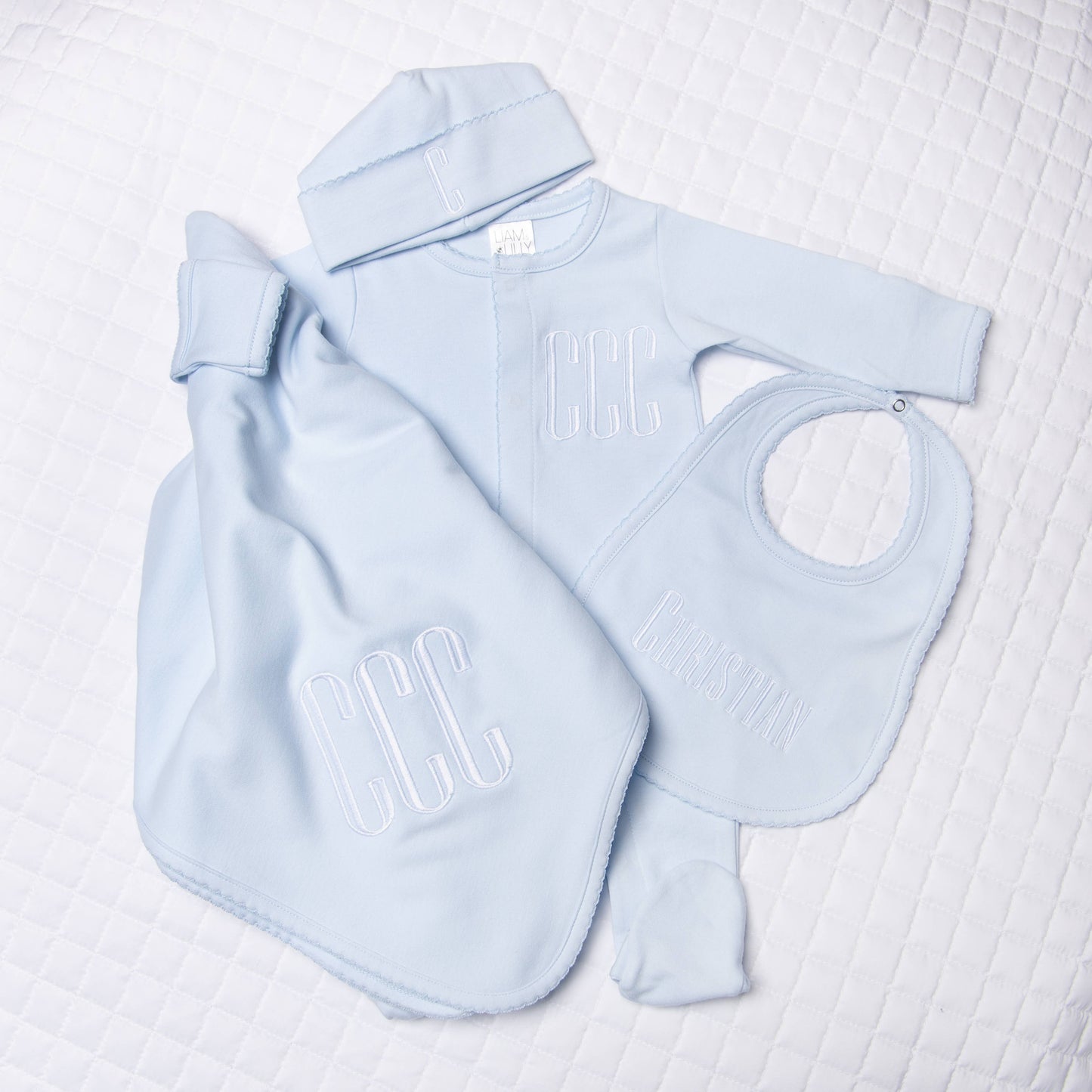 Magnolia Baby | Essentials Solid Blue Footie