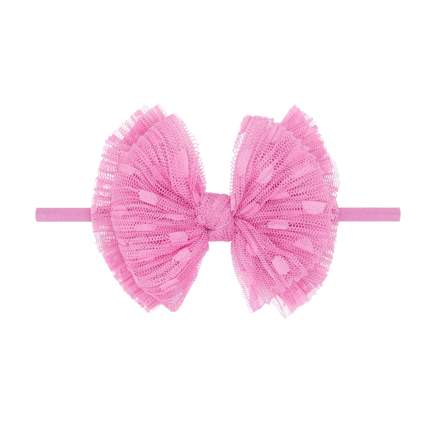 Baby Bling® Tulle FAB® Skinny nylon headband with tulle bow