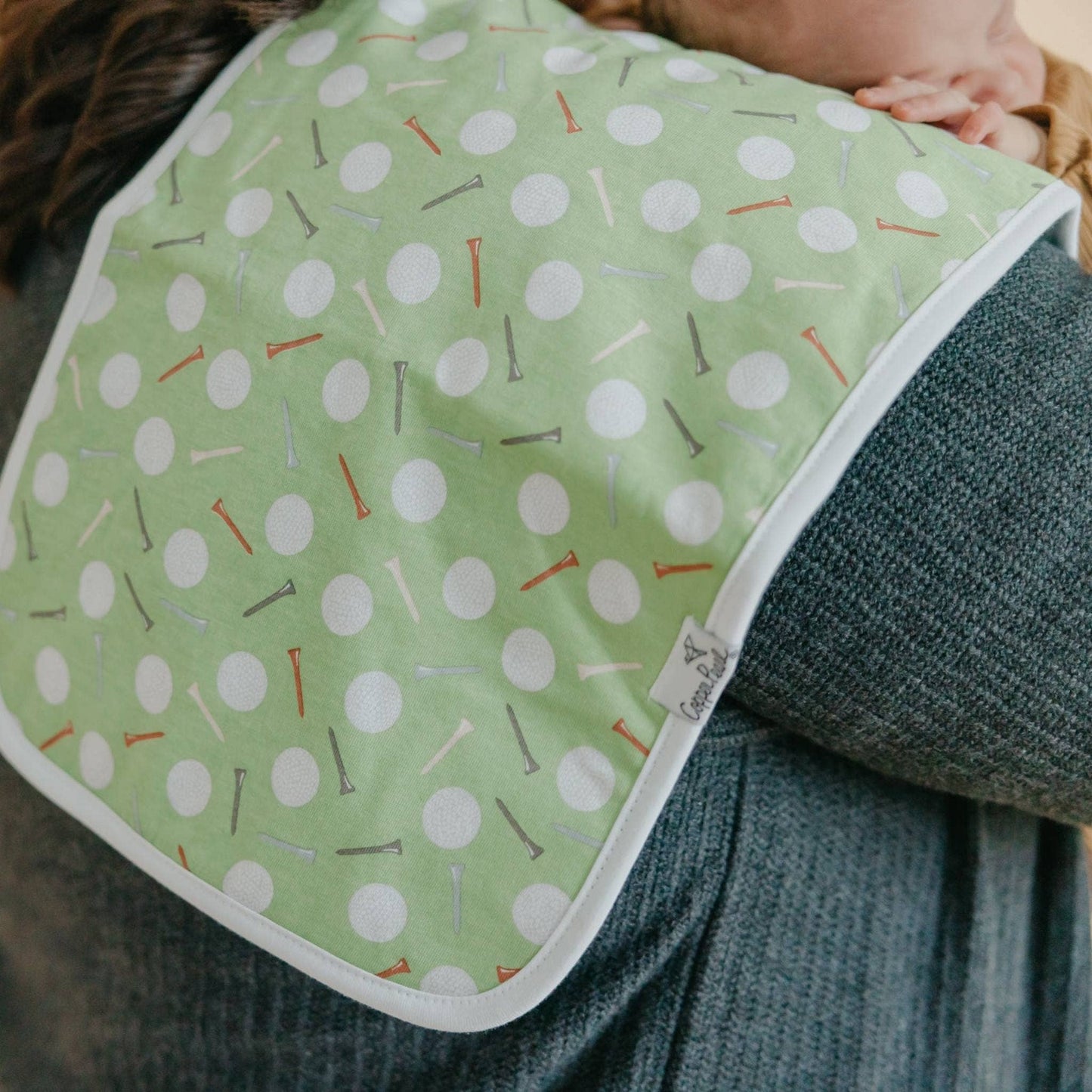 Copper Pearl | 3 Pack Premium Burp Cloths - Bogey