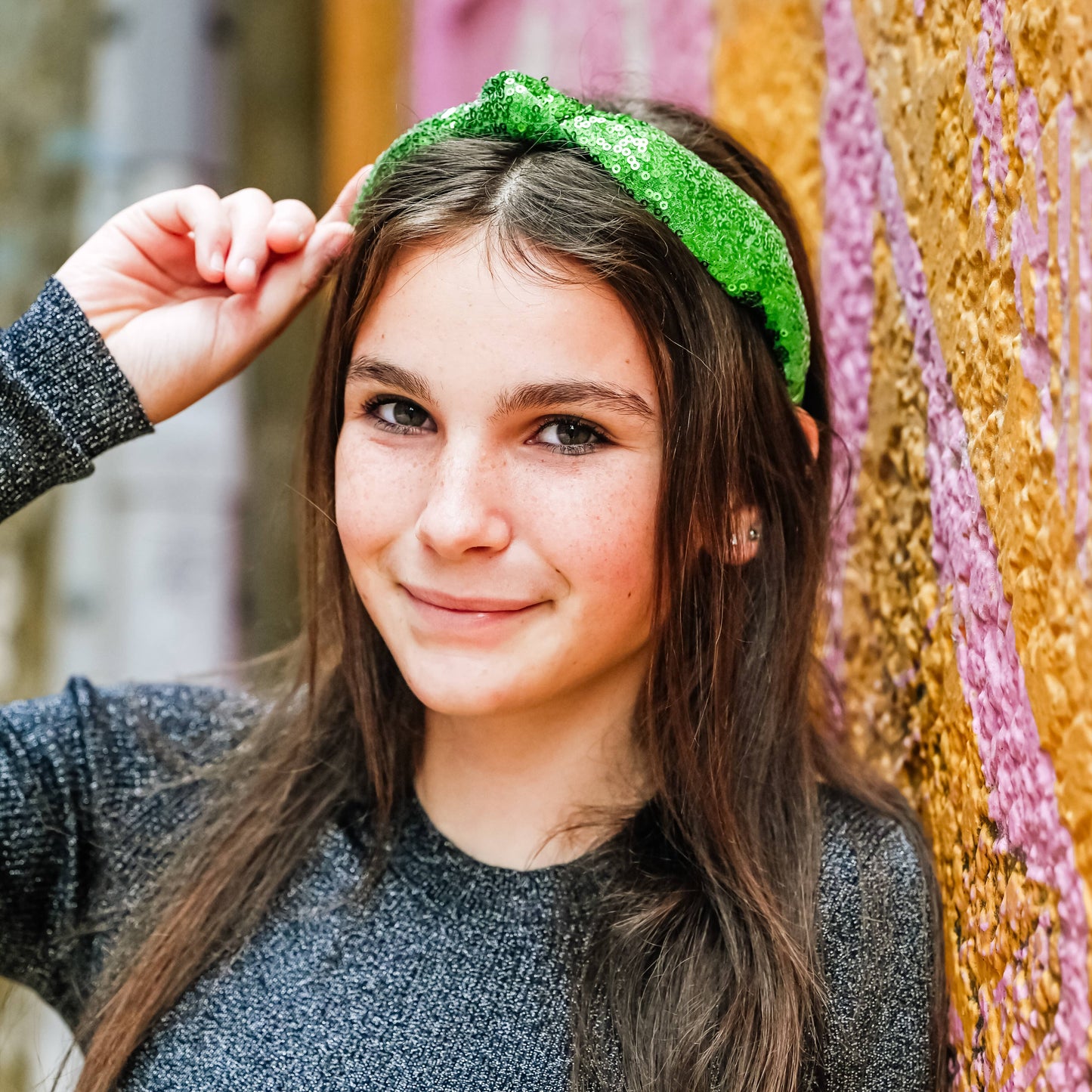 Sequin Knotted Headband