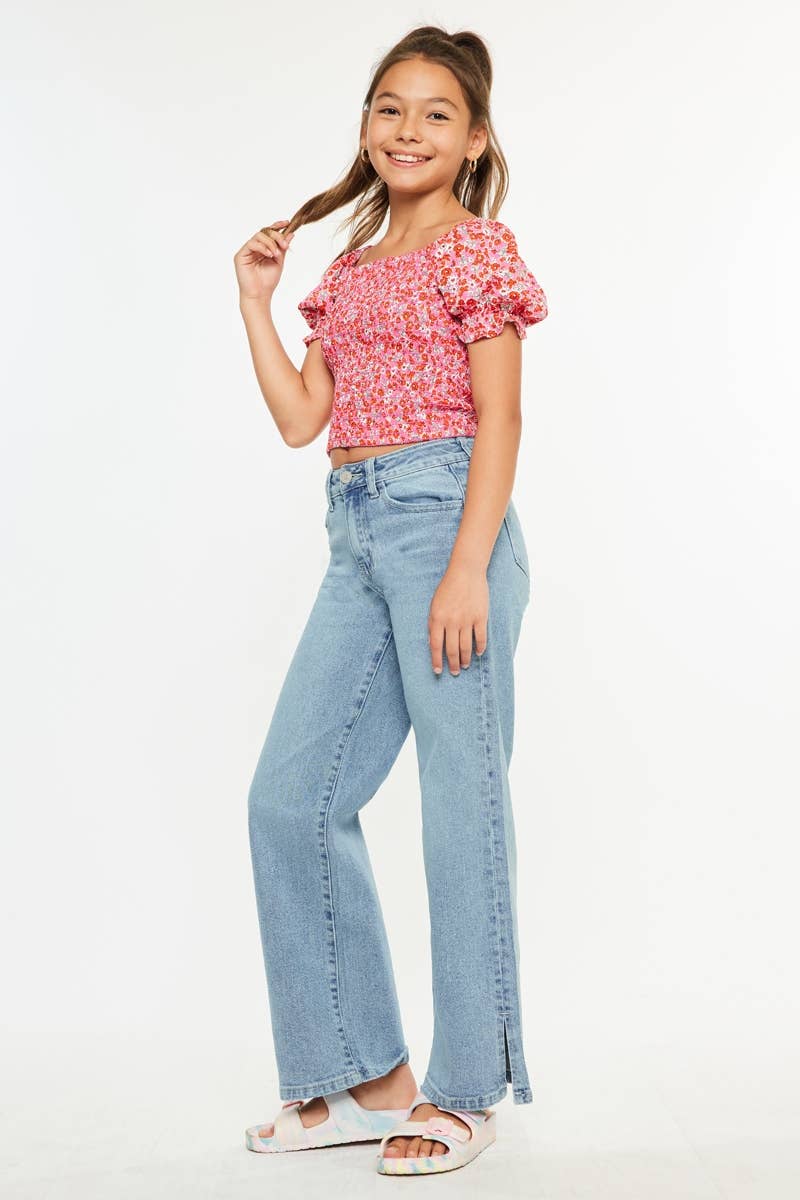 Kan Can USA - Aurora High Rise Wide Leg Jeans