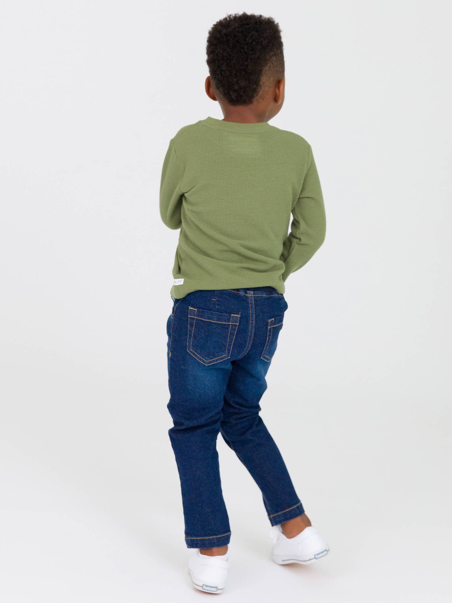 RuffleButts + RuggedButts - Boys Medium Wash Pull-on Jeans