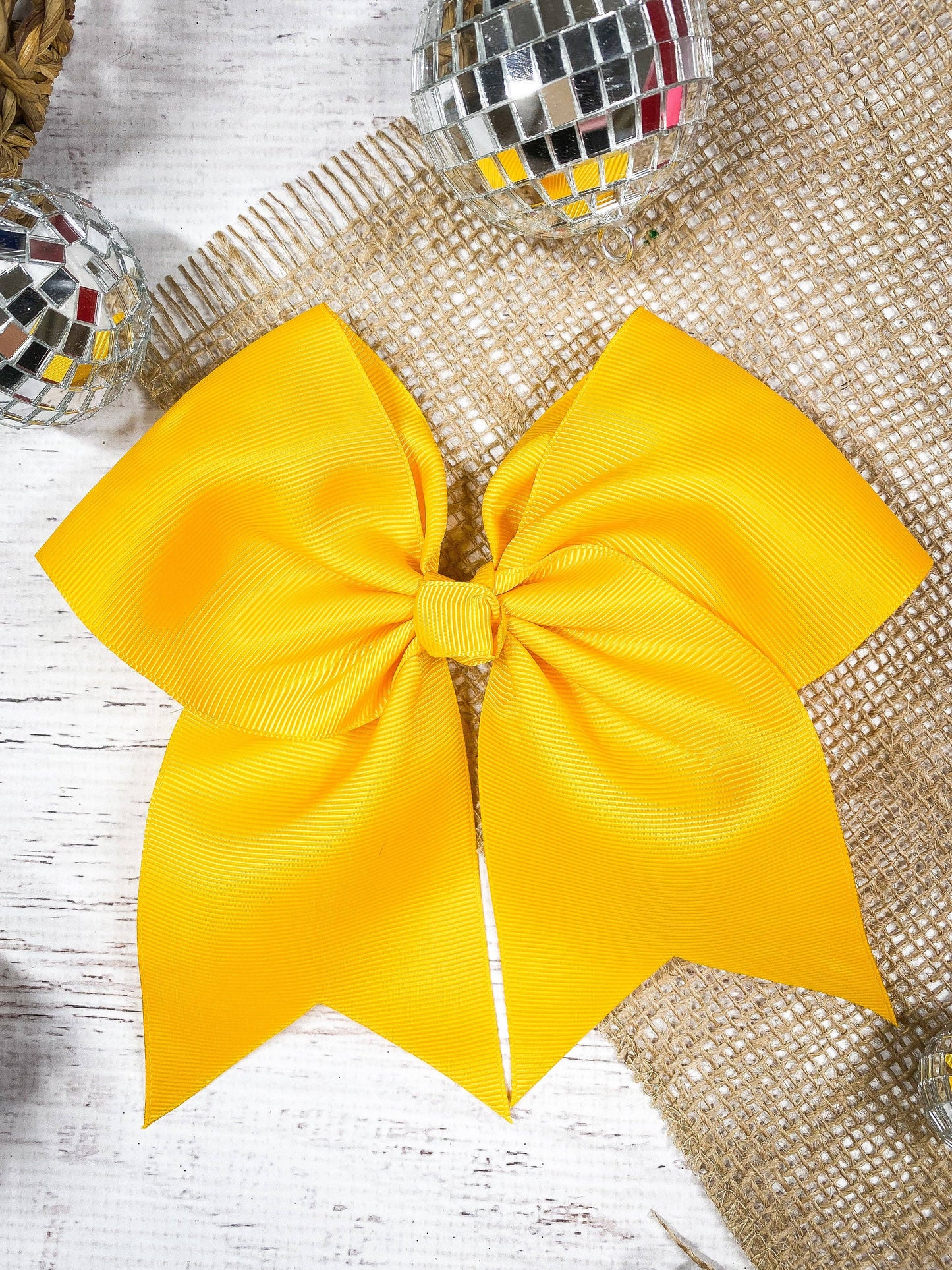 6" Cheer/Dance Bow - Alligator Clip
