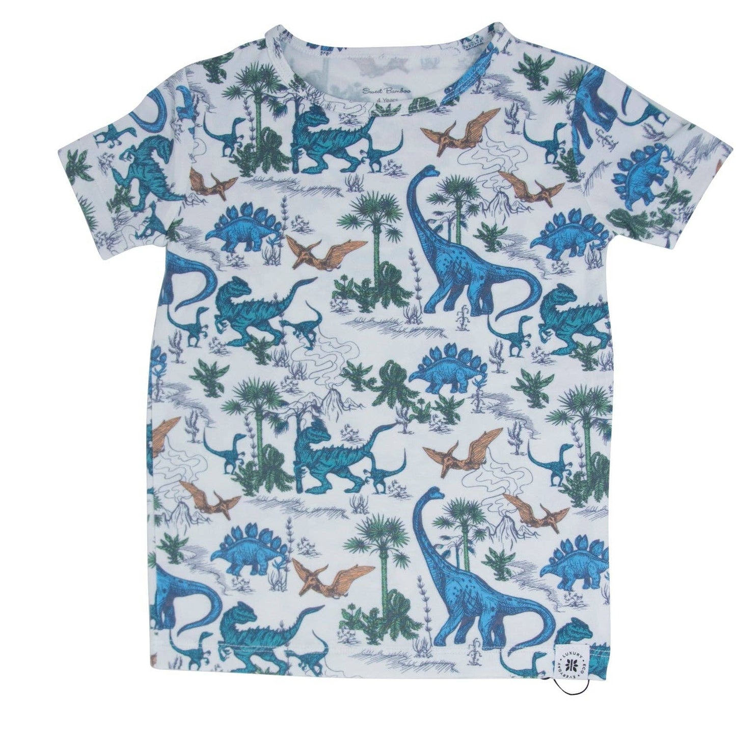 Sweet Bamboo - Big Kid Pajama S/S - Dinoland