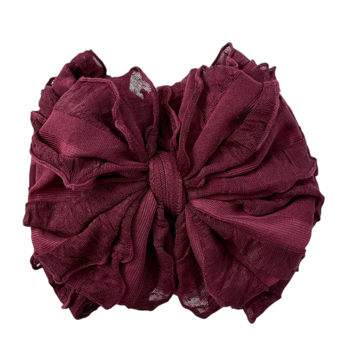 Rockin Royalty - Maroon Ruffled Headband