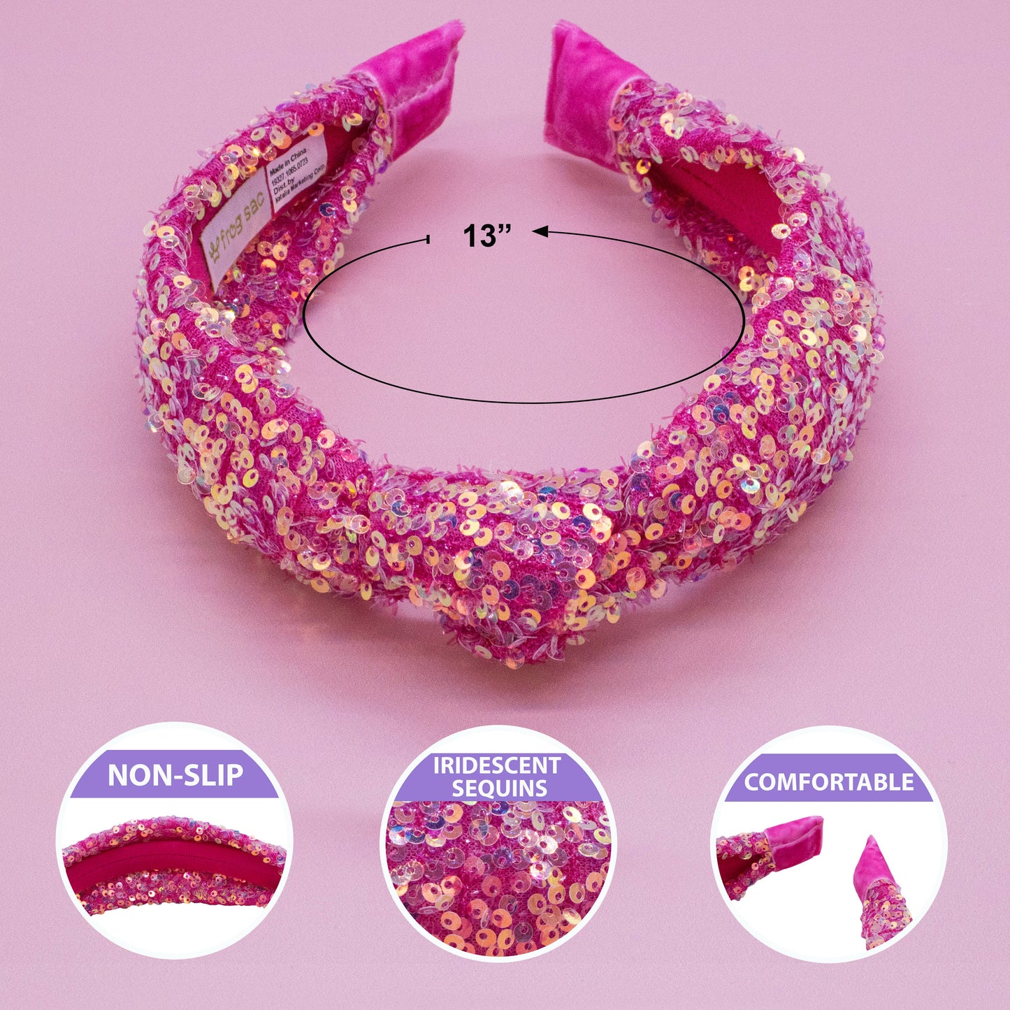Confetti Sequin Knotted Headband
