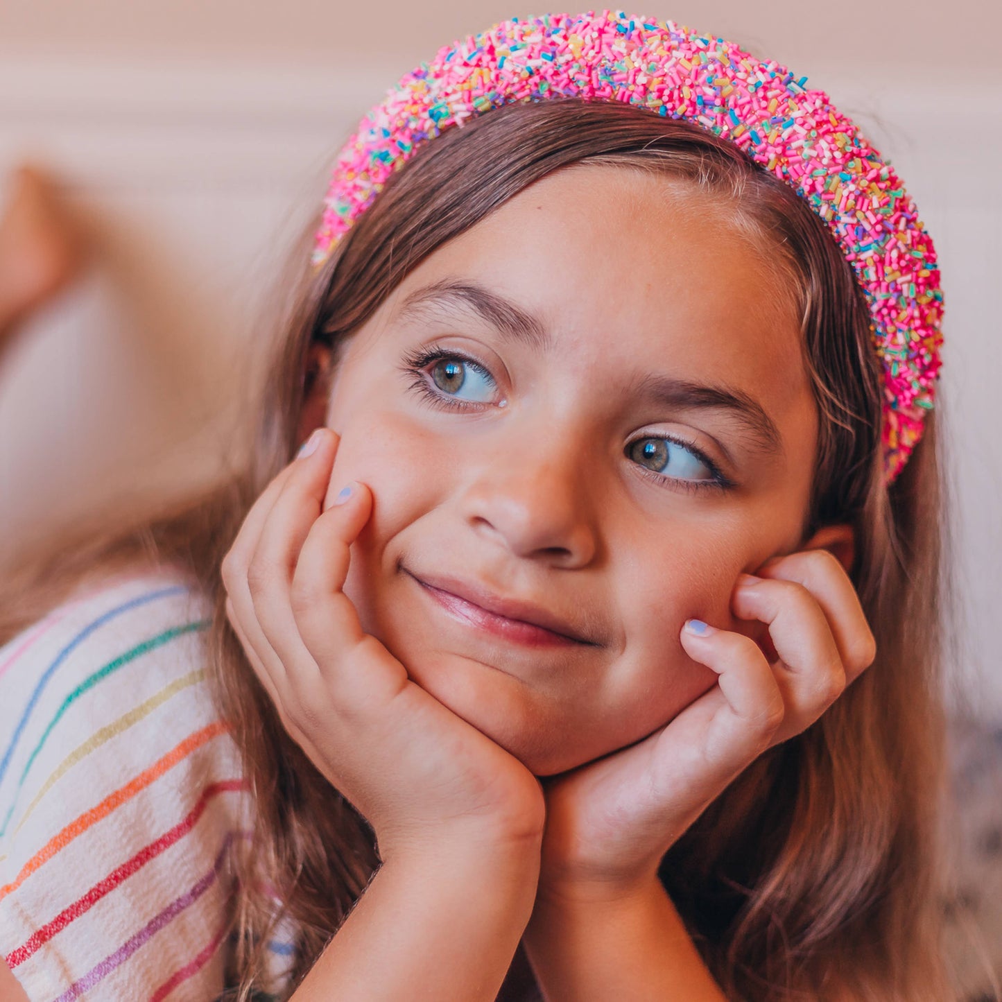 Rainbow Confetti Sprinkles Headband