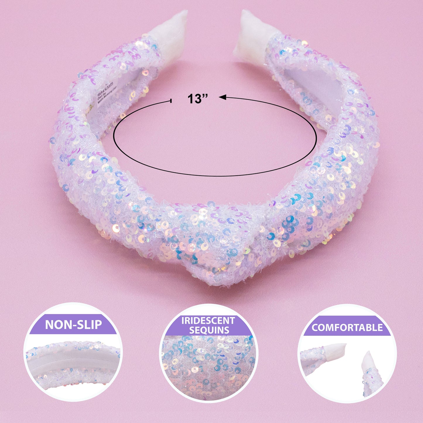 Confetti Sequin Knotted Headband
