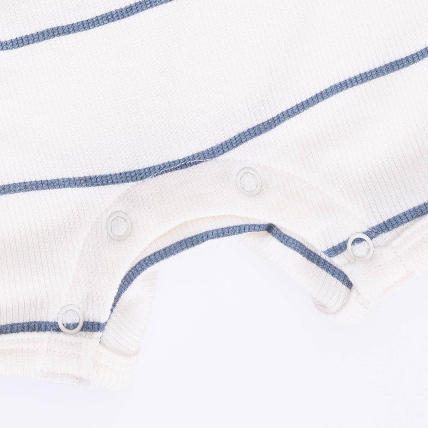 Angel Dear | Vintage Stripe - Henley Shortie Romper