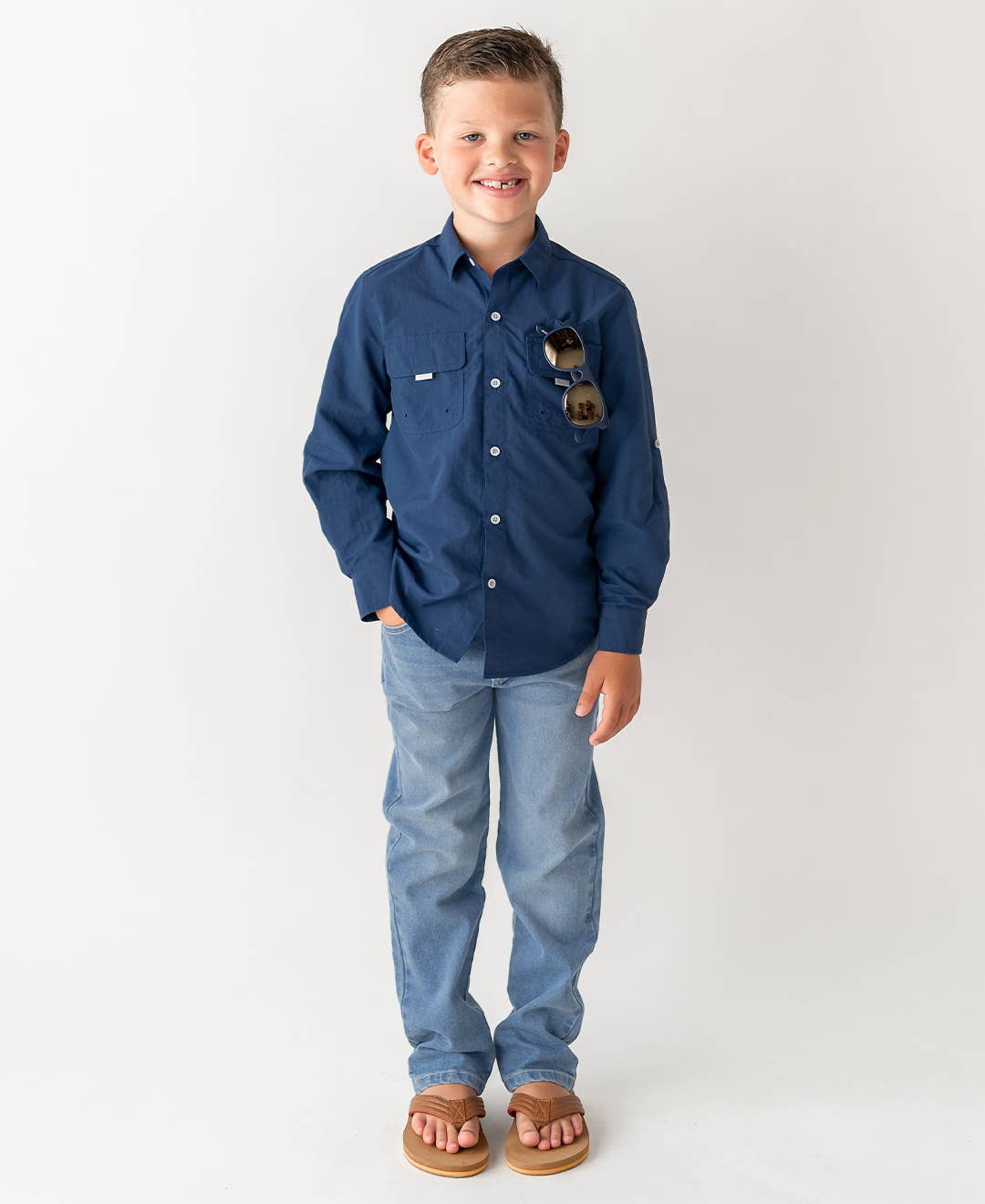 RuffleButts + RuggedButts - Boys Light Wash Denim Jeans