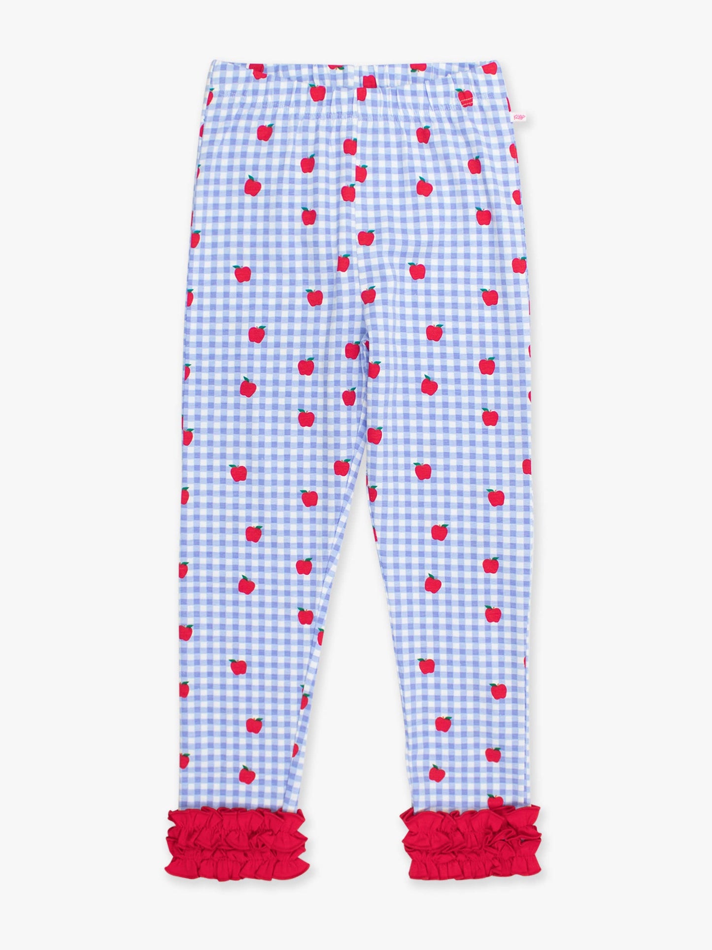 RuffleButts + RuggedButts - Girls Apple Orchard Gingham Classic Ruffle Leggings