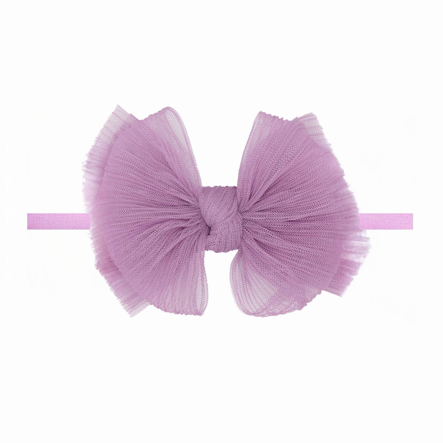 Baby Bling® Tulle FAB® Skinny nylon headband with tulle bow