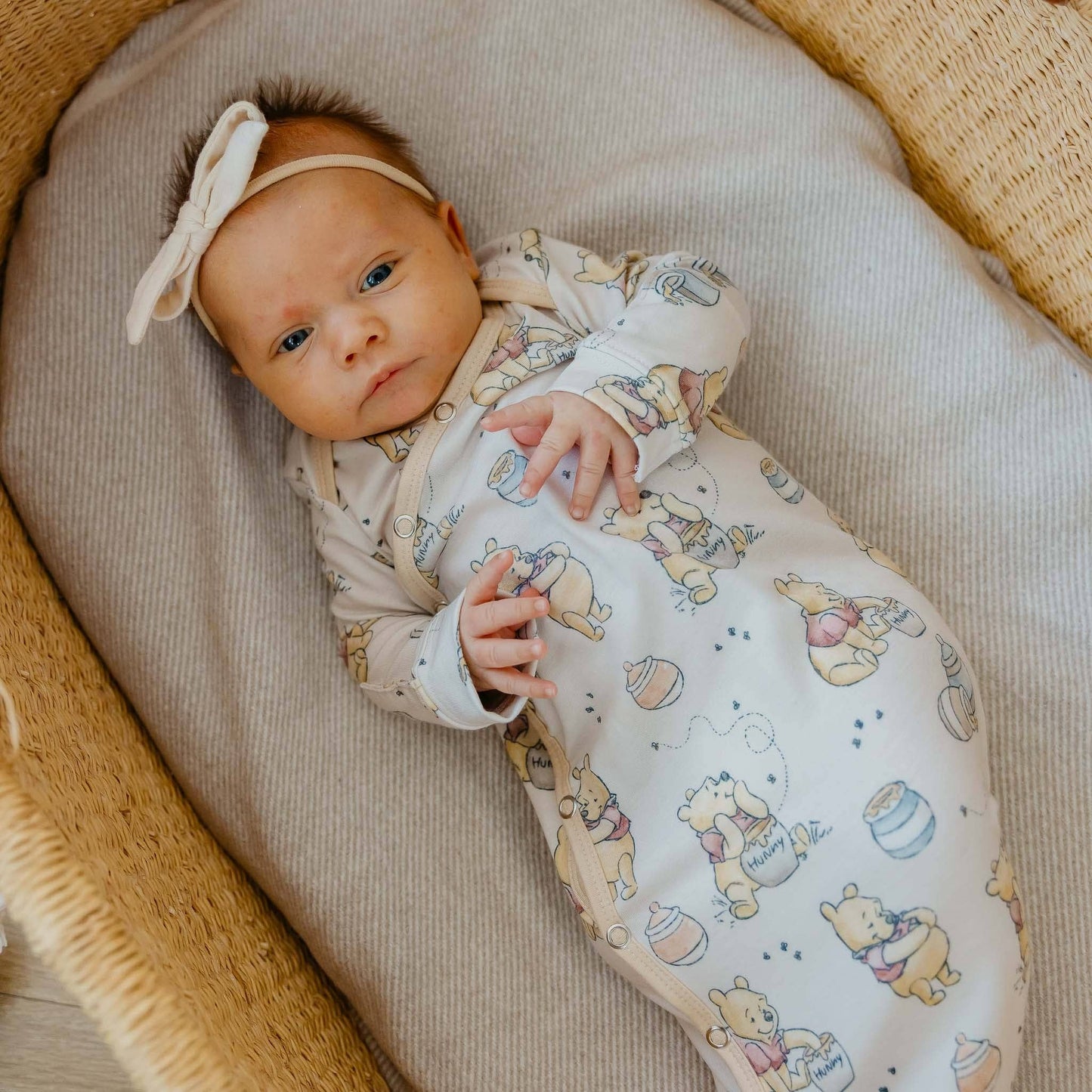 Copper Pearl | Newborn Knotted Gown - Hunny