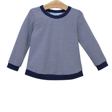 Reagan Top - Navy Stripe
