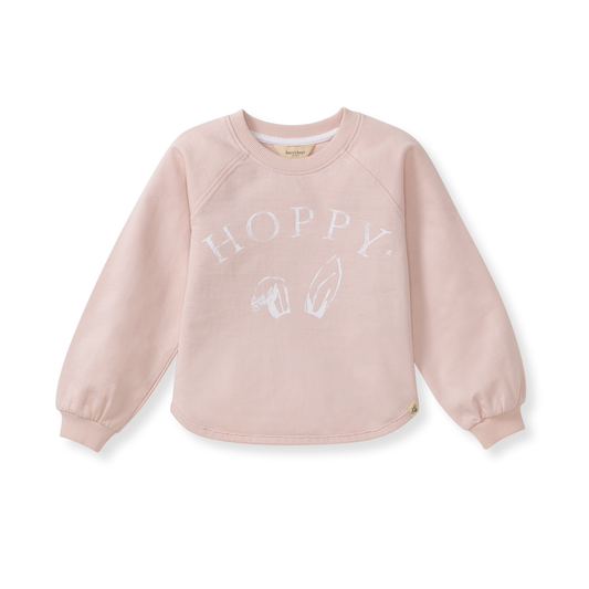 Hoppy Pink Organic Cotton Sweatshirt