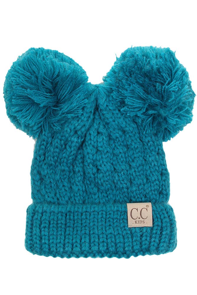 C.C Kids Double Pom Pom Beanie