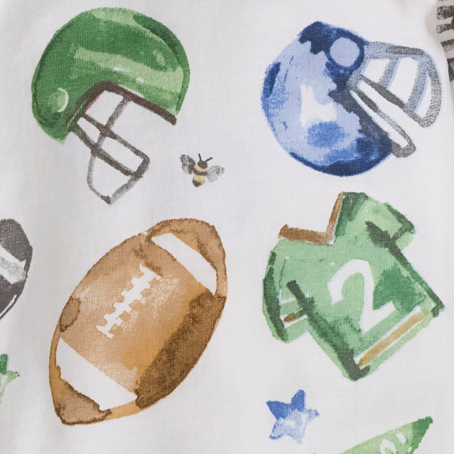 3-Pack Field Goal & Soccer Field Baby Boy Bodysuits | Organic Cotton