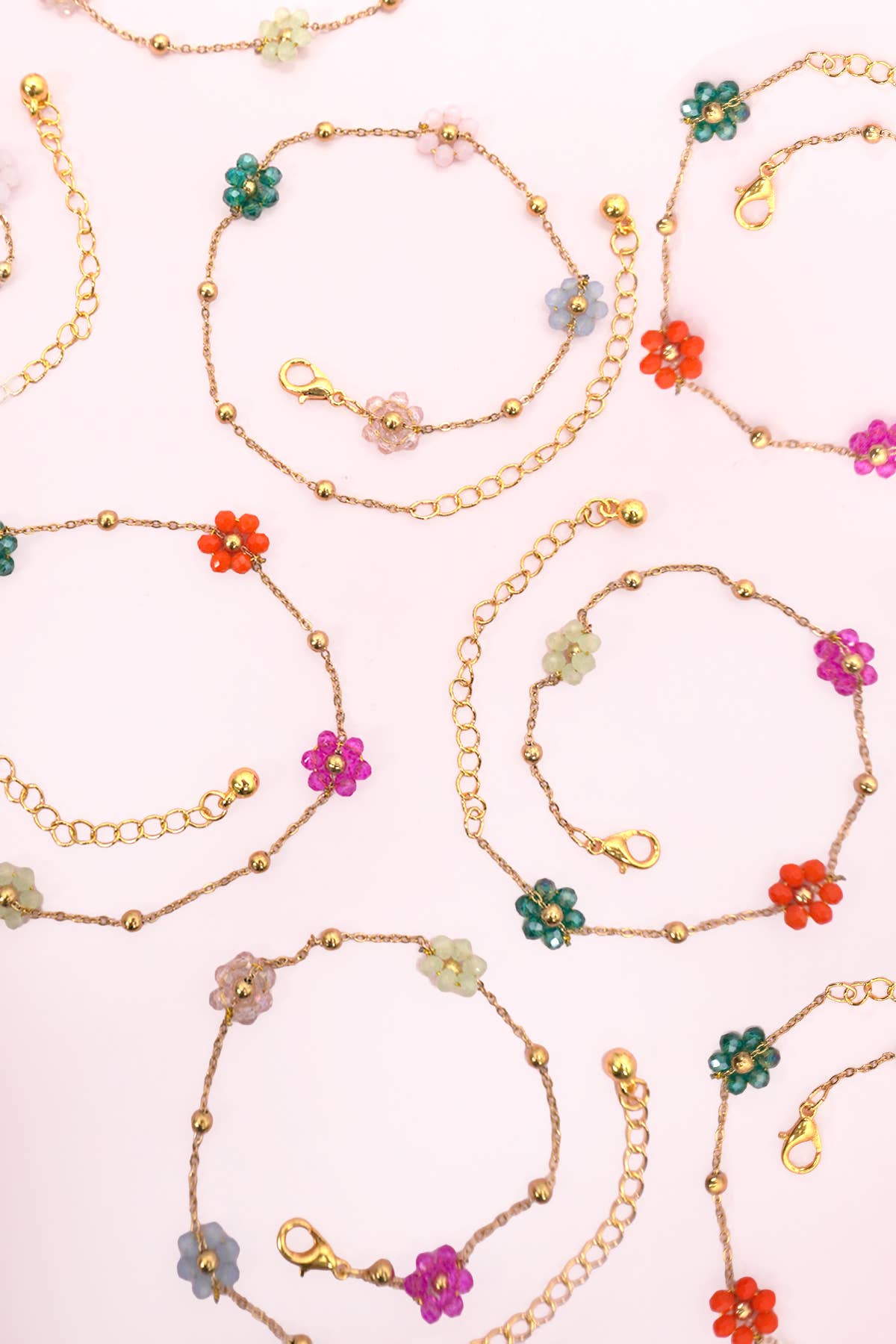 Beaded Flower Bracelet