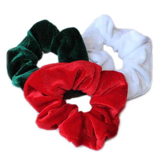 Holiday Classic Velvet Scrunchie Pack