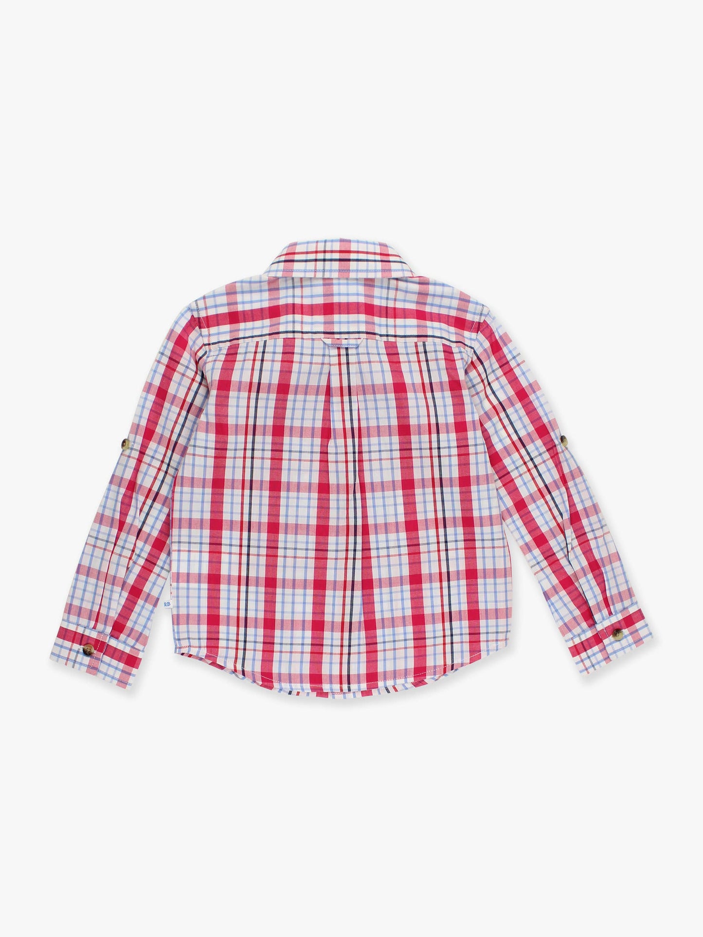 RuffleButts + RuggedButts - Boys Adley Plaid Long Sleeve Button Down Shirt