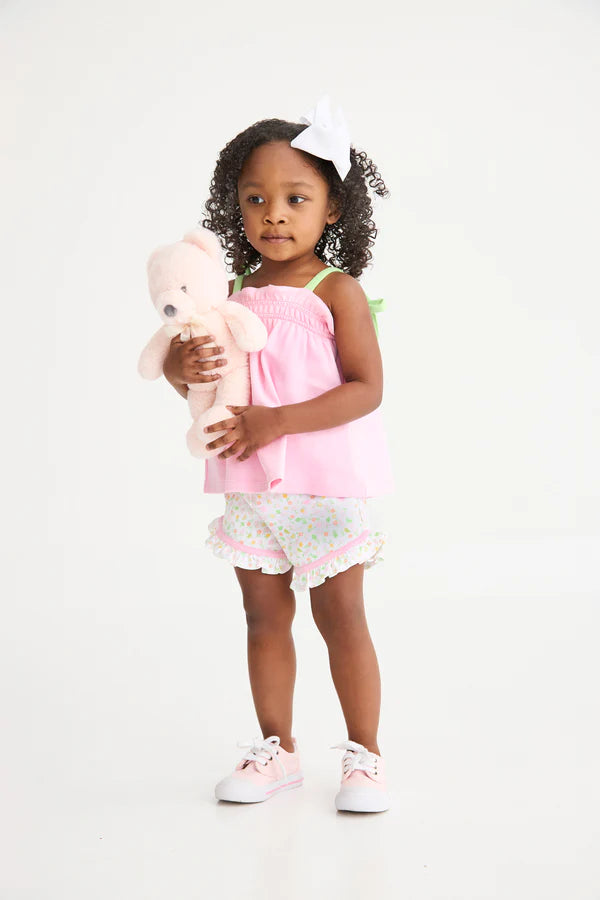 TBBC | Lainey’s Little Top - Pier Party Pink with Lexington Lime