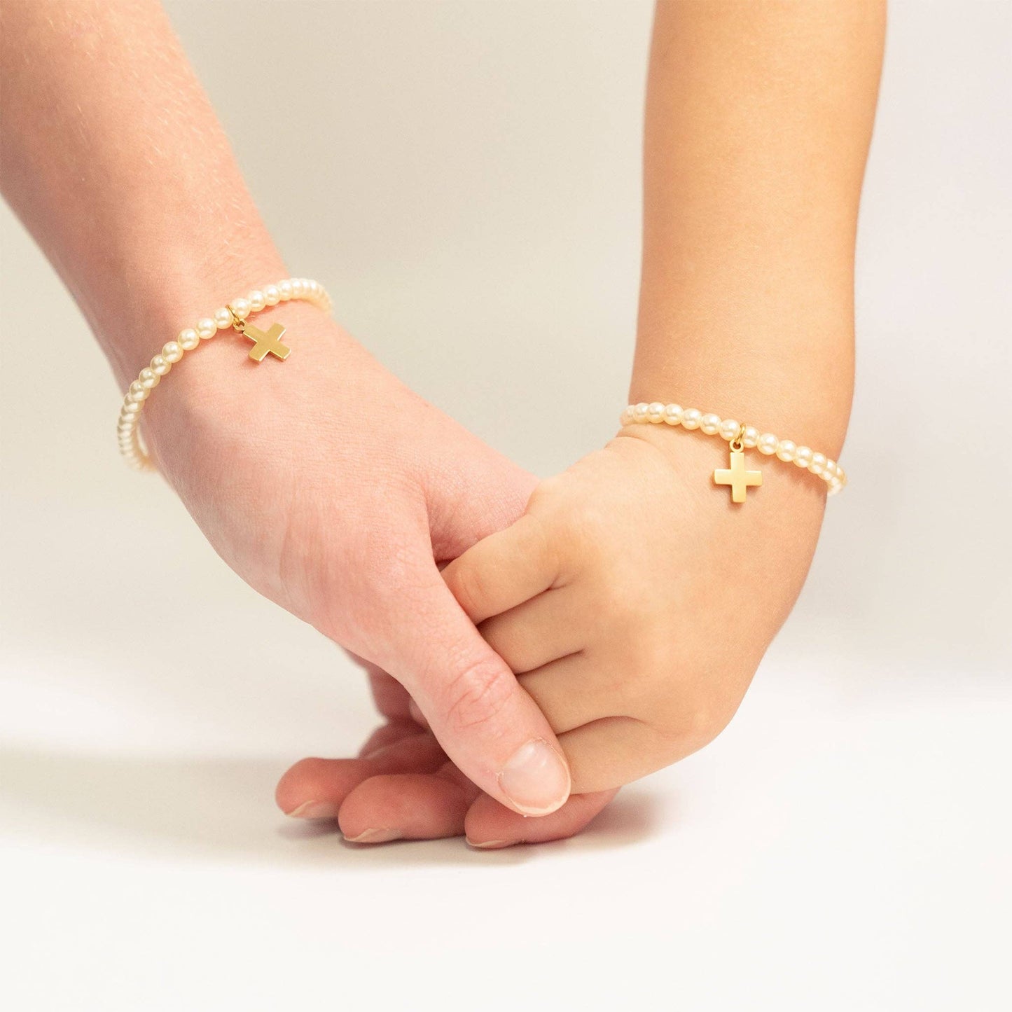 Pearl Cross Bracelet