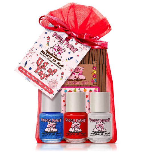 Piggy Paint - U.S. of YAY! Polish Set Non-Toxic Kids Nail Polish