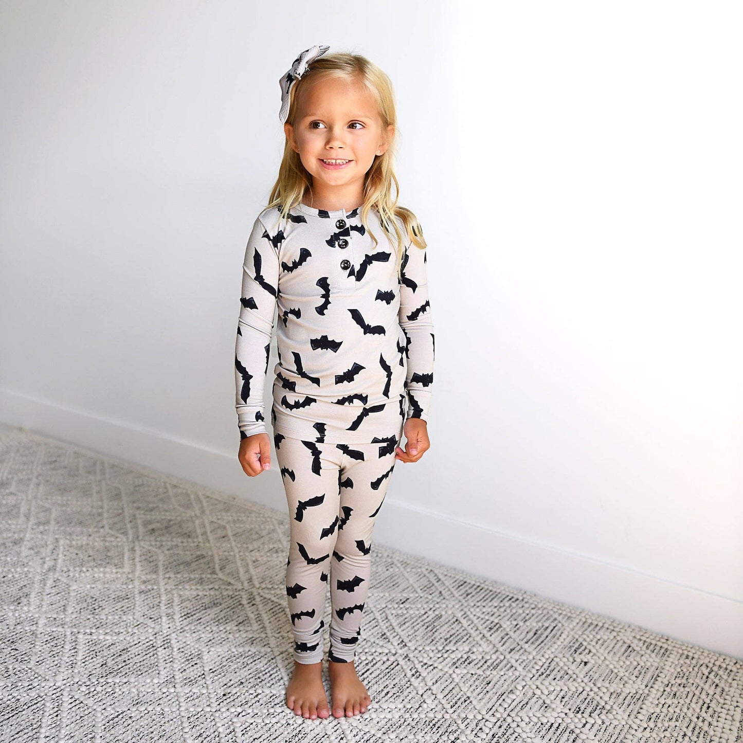 Vlad Gray Bats Two Piece Pajamas