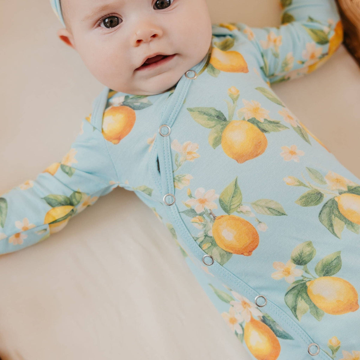 Copper Pearl | Newborn Knotted Gown - Melody