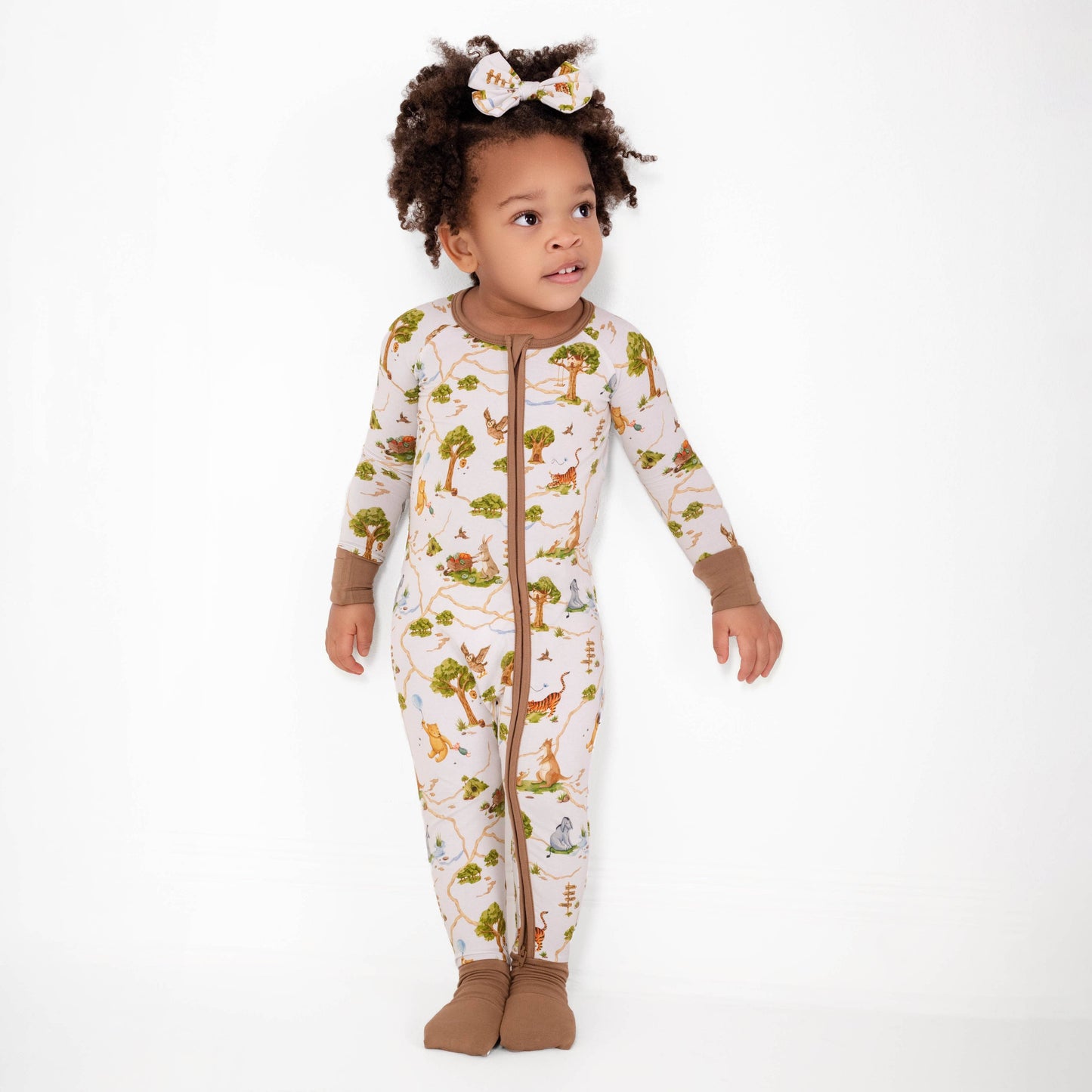 Oh Bother, It's Bedtime Bamboo Zipper Romper