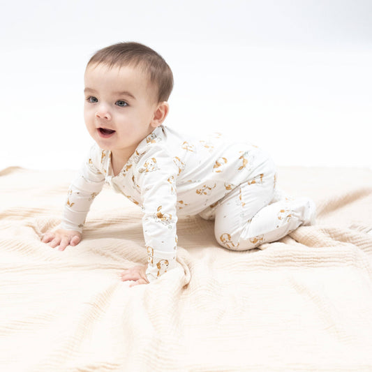 Angel Dear | Explorer Puppy - 2 Way Zipper Footie